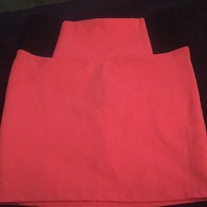 Pink and black mini skirt